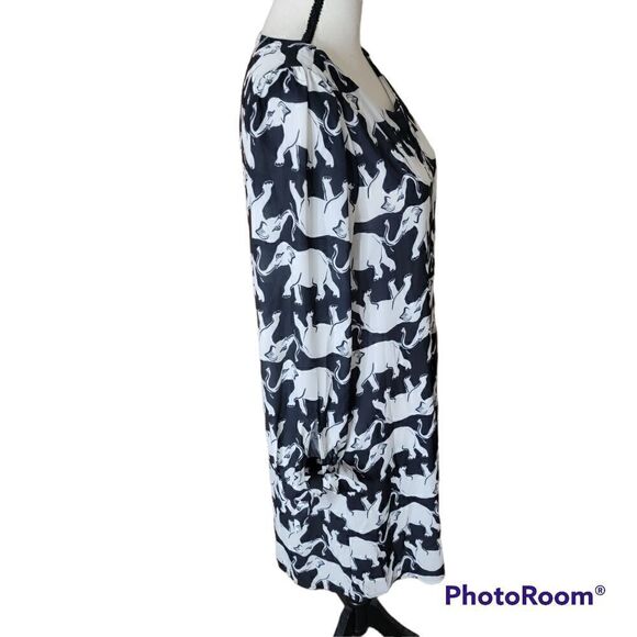Modcloth Elephant Print Sheath Dress. Size M. - Picture 2 of 7